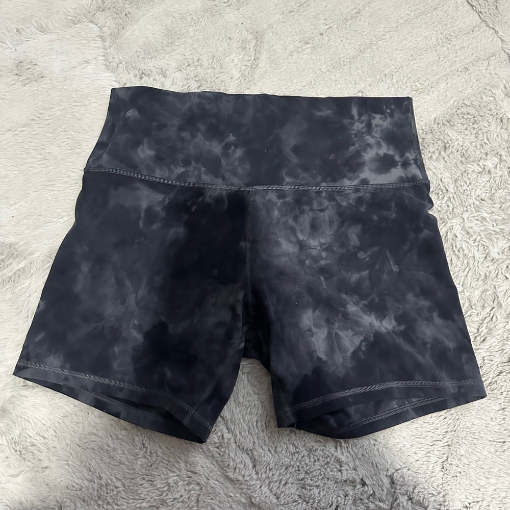 lululemon athletica Black Patterned Athletic Shorts
